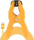 Qiilu Pipe Clamp Yellow Ht 05 K Type Thermocouple Sensor Temperature Pipe Clamp 1~3 8 40~200℃ (Qiilukisnrv2qa5)