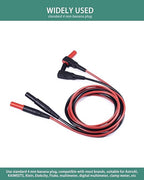 Silicone Test Lead Set Multimeter Insulated Test Leads Extension CAT III, CAT IV, 10A