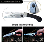 5" Folding Hand Pruning Saw for Gardening, Camping, Wood/Tree Cutting, Made with Heavy Duty SK-5 Steel (Black)