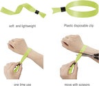 100 Pack Wrist Bands|Neon Yellow Wristbands for Events|Wristbands for Concerts Festival Admission Party|13.78” x 0.59”