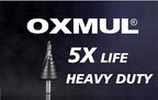 Step Drill Bits for Metal, 1/8 to 1/2, Cobalt Bit, Heavy Duty for Stainless Steel,Metal, Aluminum, Wood, Copper, Wood, 13-Steps. #202