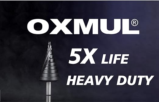 Step Drill Bits for Metal, 1/8 to 1/2, Cobalt Bit, Heavy Duty for Stainless Steel,Metal, Aluminum, Wood, Copper, Wood, 13-Steps. #202