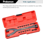 Prokomon Variable Cylinder Spanner Wrench Set; 15Pc Adjustable with Variable Spanner Wrench Pins