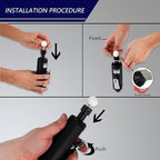 Air Die Grinder Kit 1/4", 22,000 RPM Straight Pneumatic Grinder with 10-Piece Stone Set for Metal Polishing, Grinding, Automotive & Woodworking