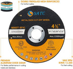 S SATC 4 1/2 Cut Off Wheel 50 PCS Cutting Wheels 4.5"x.040"x7/8" Angle Grinder Cutting Disc Ultra Thin Metal & Stainless Steel