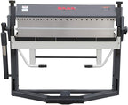 KAKA INDUSTRIAL Pan and Box Brake, 40-inch Sheet Metal Brake Machine with Fingers, 14-Gauge Mild Steel Capacity Box and Pan Brake with Foot Clamp, 0-150° Folding Angle PBB-4014/3SH