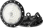 loyal UFO High Bay Commercial Shop Light: 6000K Industrial Lighting - for Warehouse Workshop Garage Factory with US Plug 1.2 Meter Cable