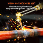 TOAUTO Heavy Duty Cutting Torch, Oxygen Propane Acetylene Welding Torch Flame Torch Handle & Cutting Attachment with Propane Tip