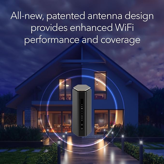 NETGEAR Nighthawk Tri-Band WiFi 7 Router (RS600) - Security Features, BE18000 Wireless Speed (up to 18 Gbps) – 10 Gig Internet Port - Covers up to 3,300 sq. ft., 150 Devices - Free Expert Help
