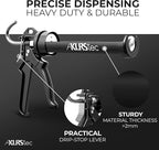 KLRStec Professional Caulking Gun [25:1 Thrust Ratio] Heavy Duty Caulk Gun for All Standard 10oz / 300ml / 1/10 Gallon Sealant and Adhesive Cartridges