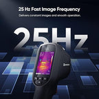 HIKMICRO E1L Thermal Imaging Camera with Laser Pointer, 160 x 120 IR Resolution/19200 Pixels, 25Hz Refresh Rate, Portable Handheld Thermal Imager, -4°F~1022°F Temperature Range
