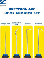 ROTATION Precision Hook and Pick Set for Automotive | 4-Piece Hand Tools