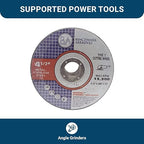Benchmark Abrasives Grinder Cut Off Wheels 4 1/2 Inch Aluminum Oxide Thin Type 1 Angle Grinder Cutting Disc for Metal & Stainless Steel - .040" Thick 7/8" Arbor, Fast Grinder Cutting Wheel - 25 Pack