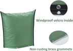 Outdoor Backflow Preventer Insulation Cover，Insulated Pouch for Winter Pipe Freeze Protection Sprinkler Valves in Snow or Sun Exposure, Waterproof Sprinkler Valve System Cover (30" W x 26" H,Green)