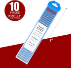 TIG Welding Tungsten Electrodes Tungsten Service 10-Pack (Red - 2% Thoriated Tungsten 1/16")