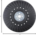 BHA Angle Grinder Ribbed Backing Pad for Resin Fiber Disc, 7" x 5/8" x 11