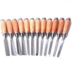 ATOPLEE 12pcs Wood Carving Tools for Woodworking,Professional Wood Chisel Set with Premium Case and Roll Up Bags for Carpenter Craftsman Gift in Most Wood Carving Project