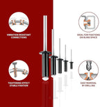 170pcs Black 3/16" x 1/2" Aluminum Blind Rivets, 4.8x 12.7mm Pop Rivets,Aluminum Grip and Steel Mandrel