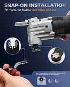 COMOWARE 55 Pcs Oscillating Saw Blades - 1-3/4” Professional Universal Oscillating Tool Blades, Multitool Blades, Quick Release Durable Oscillating Tool for Wood/Plastic/Soft Metal Cutting