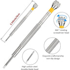 10PCS Professional Watchmaker Screwdriver Set + 1PCS Spring Bar Tool, Watch Screwdriver for Watch Repair, Eyeglasses Repair, Jewelry Work, Electronics Repair