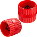 2 Pieces Red Inner-Outer Reamer Pipe and Tube Deburring Reamer Tubing Chamfer Tool for PVC/PPR/Copper/Brass/Aluminum Tubes(3/16-inch to 1-1/4-inch)