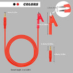 2Pcs 4mm Banana Plug to Alligator Clip Test Lead Wire Cable Set 3.28ft Banana Plug to Crocodile Alligator Clip Test Probe for Automotive multimeters, Testers (X-Y 16A 2S).