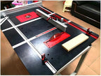 75 Type Table Saw Fence, Aluminum Miter Fence, Miter Gauge Fence, Multi T-Track Fence for Woodworking (Sliver)