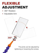 Inspection Mirrors Welding Mechanic Mirror with Magnetic Base Adjustable Arm Machine Tool for Technicians Auto Mechanics for Use in Confined Spaces