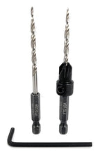FTG USA Adjustable Wood Countersink Drill Bit #6 (9/64") with 1 Tapered Drill Bit for Woodworking