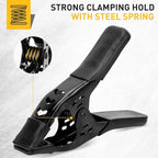 Heavy Duty Metal Spring Clamps: 12-Piece for Woodworking Spring Clamps 6-inch Tarp Clamps Heavy Duty Clips Spring Clips Metal Clamp Large Heavy Duty Clamps for Pool Cover Backdrop Stand Clamps
