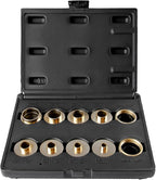 O'SKOOL 10 pcs Brass Router Template Bushing Guides Sets Fit Any Router Sub-base of the Porter Cable style