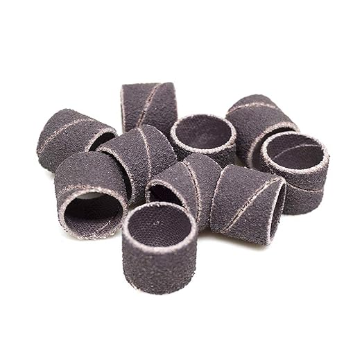 Benchmark Abrasives 1/2" x 1/2" Aluminum Oxide Sanding Bands, Spiral Bands Rotary Sander Attachment for Drill & Die Grinder, Metal Polishing, Sanders for Woodworking Sander Tool (10 Pack), 240 Grit
