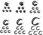 HARFINGTON 82pcs 304 Stainless Steel Cable Clamps 3/8"-1-3/4" Rubber Cushioned Insulated Clamp Metal Loop Pipe Clamp for Tube Pipe Wire Cord Installation