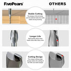 FivePears Up&Down Cut Spiral Router Bits Set for CNC, 1/16 inch Cutting Diameter and 1/2 inch Cutting Length 1/4 inch Shank Carbide End Mill Router Bit for Wood Carving Engraving Grinding Grooving