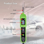CT03 Power Circuit Tester, 6-24V DC Test Light Short Circuit, Automotive Component Electrical Polarity Identify Continuity Tester, Overload Protection