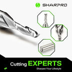 Upcut Spiral Router Bit 1/4 Inch Shank 1/8 Inch Cutting Dia. CNC Up Cut Router Bit Solid Carbide, Ideal for Wood Cutting, Slot Mortise, Engraving