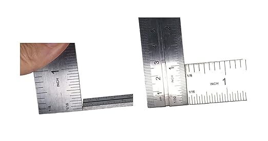 Swanson Tool Co TC130 6 inch Combo Square with Stainless Steel Rule, Cast Zinc Body with Bubble Vial, and Brass Bolt