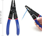 WORKPRO 582-piece Crimp Terminals, Wire Connectors, Heat Shrink Tube, Electrical Repair Kit with Wire Cutter Stripper