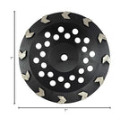 Benchmark Abrasives 7 Inch Concrete Grinding Wheel Arrow Type Diamond Cup Wheel with 5/8"-11 Arbor Hole for Masonry, Natural Stone, Concrete Grinding Wheel - Angle Grinder Attachments (7”)