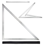 48 Aluminum Combination Square Carpenter Tools | Adjustable 45° & 90° Angles for Framing/Roofing/Staircases | Professional Woodworking & Construction Triangle Ruler Tool