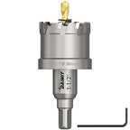 DAIMIT Hole Saw for Metal - Tungsten Carbide Tipped 1-1/2" Inch(38mm) Hole Cutter with Pilot Drill Bits for Stainless Steel, Iron, Copper, Brass - Heave Duty Hole Saw for High Precision Cutting