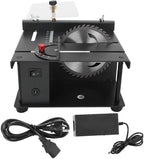 Focket Sliding Compound Miter Saw, Multifunctional Mini Table Saw, 3000rpm, 35mm Cutting Depth, 0-90 Bevel Cutting, Extensible Table, Crosscutting, Versatile Material Cutting