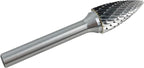 SG-5 Double Cut Tree Shape Tungsten Carbide Rotary Burr with 1/4" Shank for Die Grinder and Drill by LU&MN