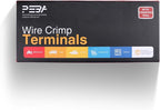 PEBA Open Terminal Connector Crimping Tool Kit, 10 Types Quick Splice Wire Spade Connector, Crimper AWG 24-14 for 2.8mm 3.5mm 3.9mm 4.8mm 6.3mm Pin Terminals, Use on Molex 2.13mm 2.36mm, AMP-TE