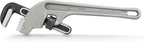 MAXPOWER 14-inch End Pipe Wrench, 45 Degree Aluminum Offset Pipe Wrench, Ideal for Pipe Working Close to The Wall