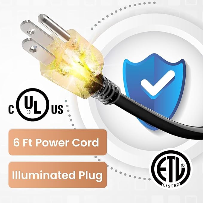 12FT Heat Tape for Water Pipes, Self-Regulating Heat Trace for Pipes with Thermostat Heating Cable for Metal Plastic Pex Pipes 120V 5W/FT
