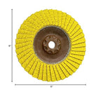 CS UNITEC PLANTEX® Sunfire Ceramic 6" Dia, 80 Grit, 7/8" Arbor 10 PK