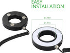 Milling Machine Spindle Light, 50MM Waterproof Ring LED Magnetic Work Light for CNC Milling Machine