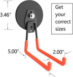 Heavy Duty Large Magnetic Hooks, Strong Magnet Hooks for Garden Tools,Hose,Straps,Steel Pegboard,Workshop,Anti-Scratch EV Charger Holder,Magnetic Cable and Tool Holder(2 Pack)