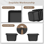 A-LuGei 【42PCS】【Black】 Tool Box Organizer Tray Divider Set, Desk Drawer Organizer, Garage Organization and Storage Toolbox Accessories for Rolling Tool Chest Cart Cabinet Work Bench Small Parts